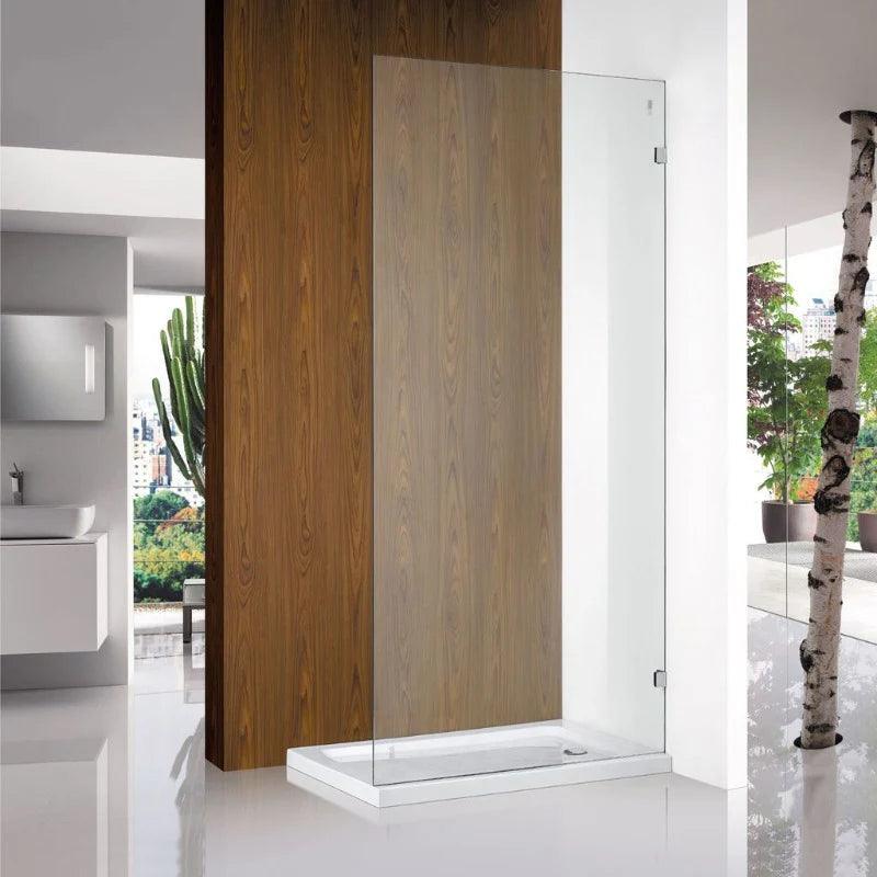 Frameless Fixed Panel Shower Screen Chrome - Living and Bathroom