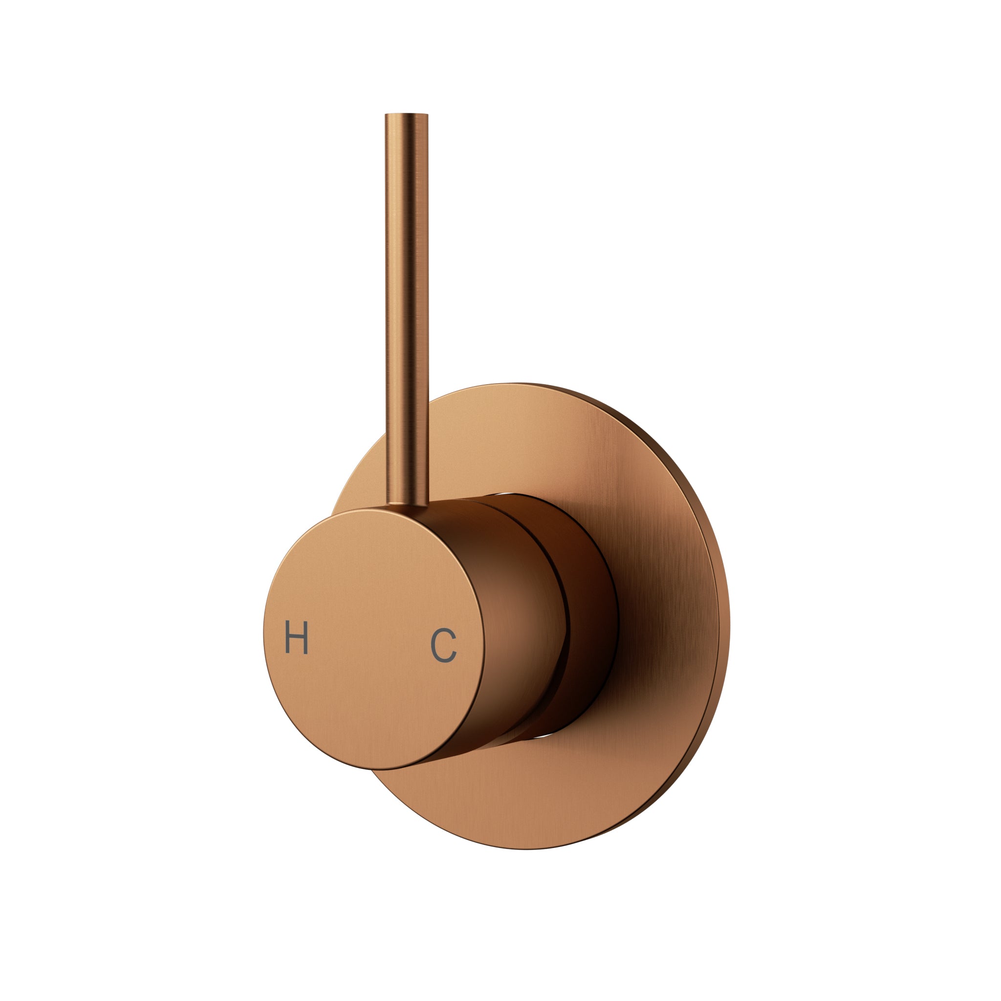 Otus Slimline Wall Mixer Trim Kit Level Up Brushed Copper