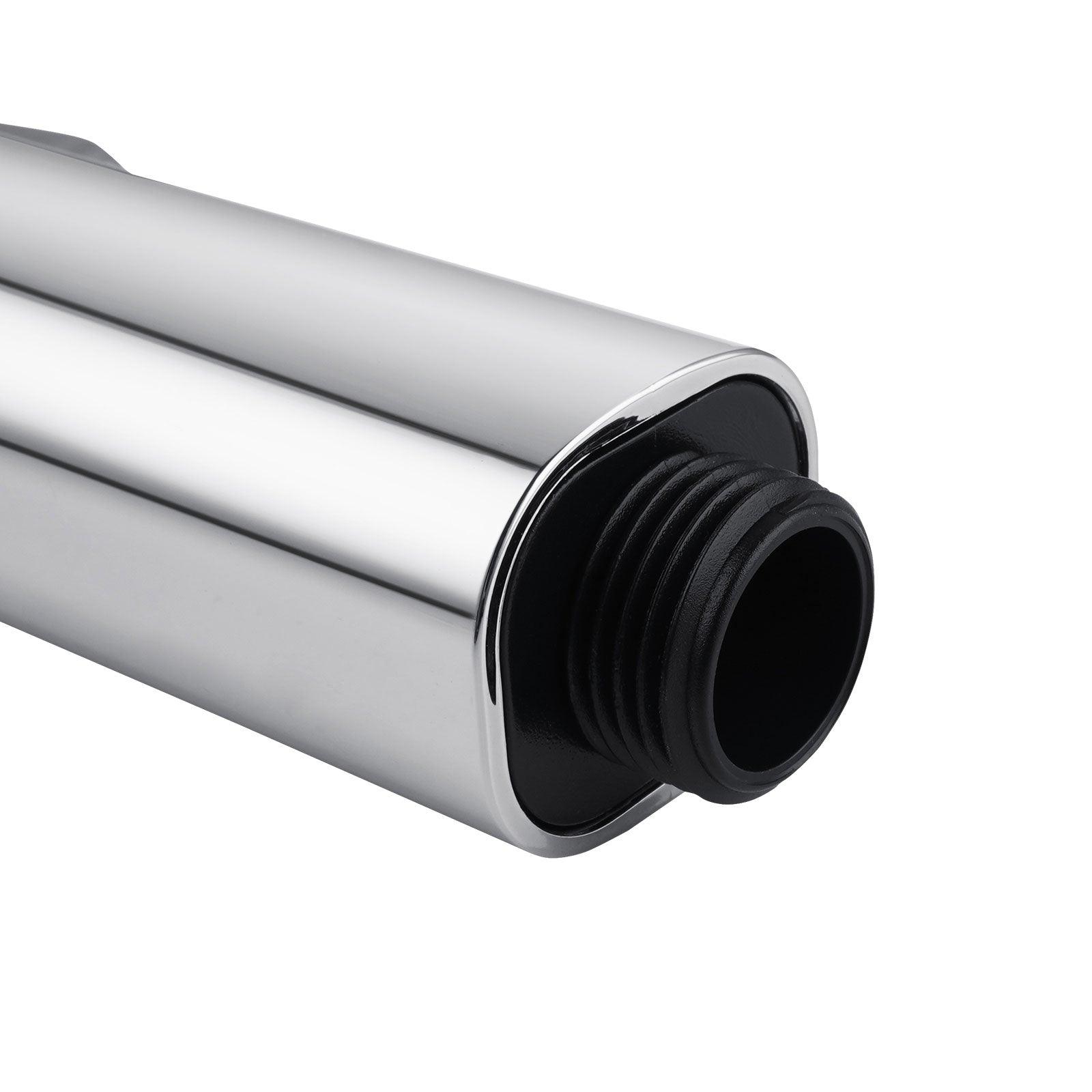 Round Chrome ABS Toilet Bidet Spray Kit with Stainless Steel Hose - Living and Bathroom