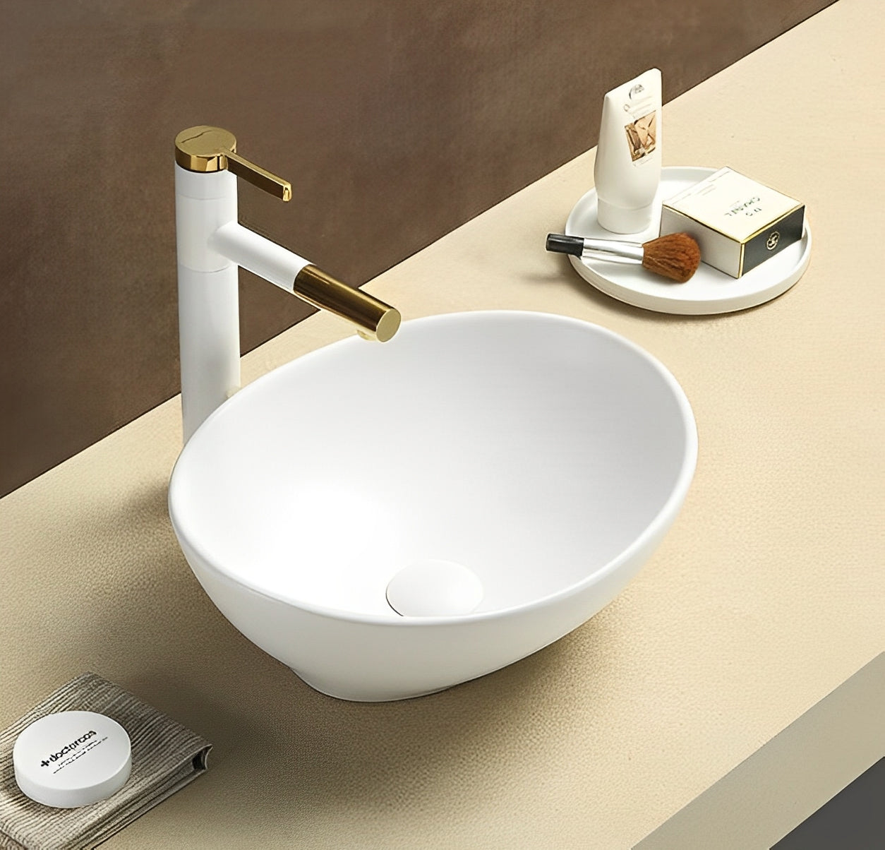 Birch Above Counter Basin 410*340*135 Matte white