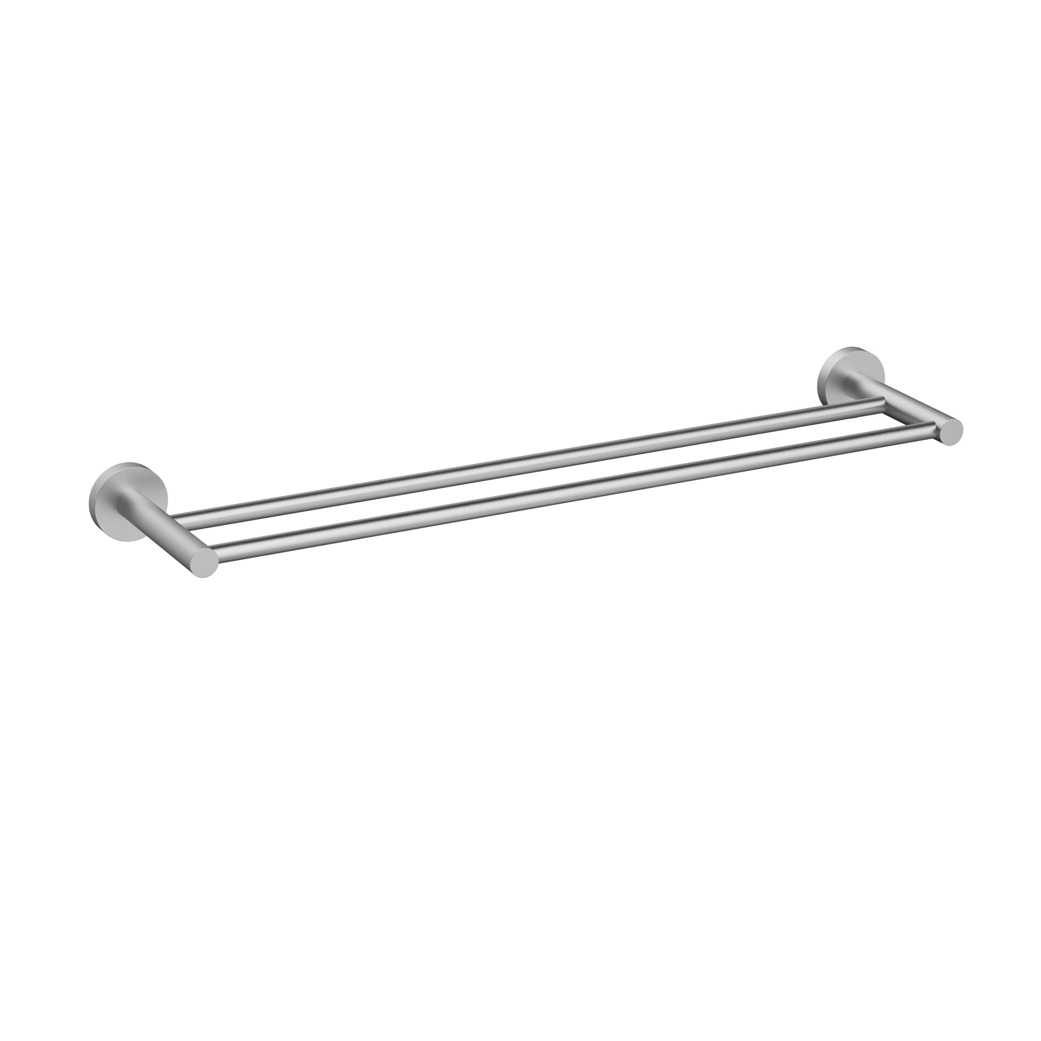 Otus Slimline Double Towel Rail 600mm-Brushed SS304