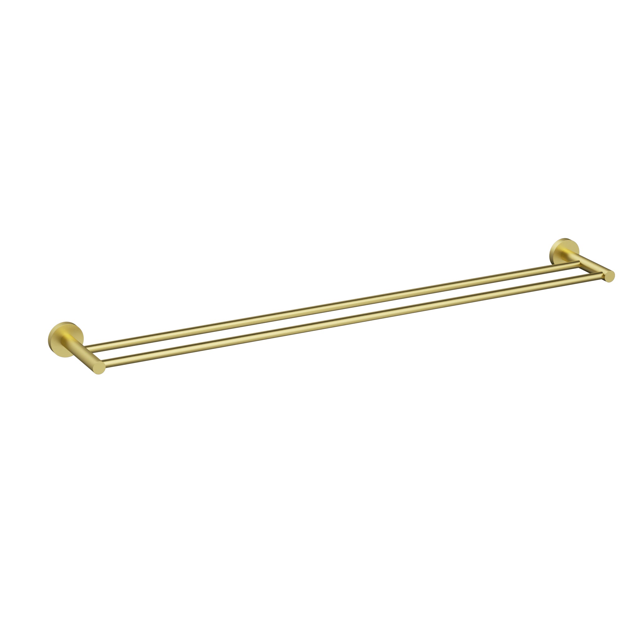 Otus Slimline Double Towel Rail 900mm Brushed Gold