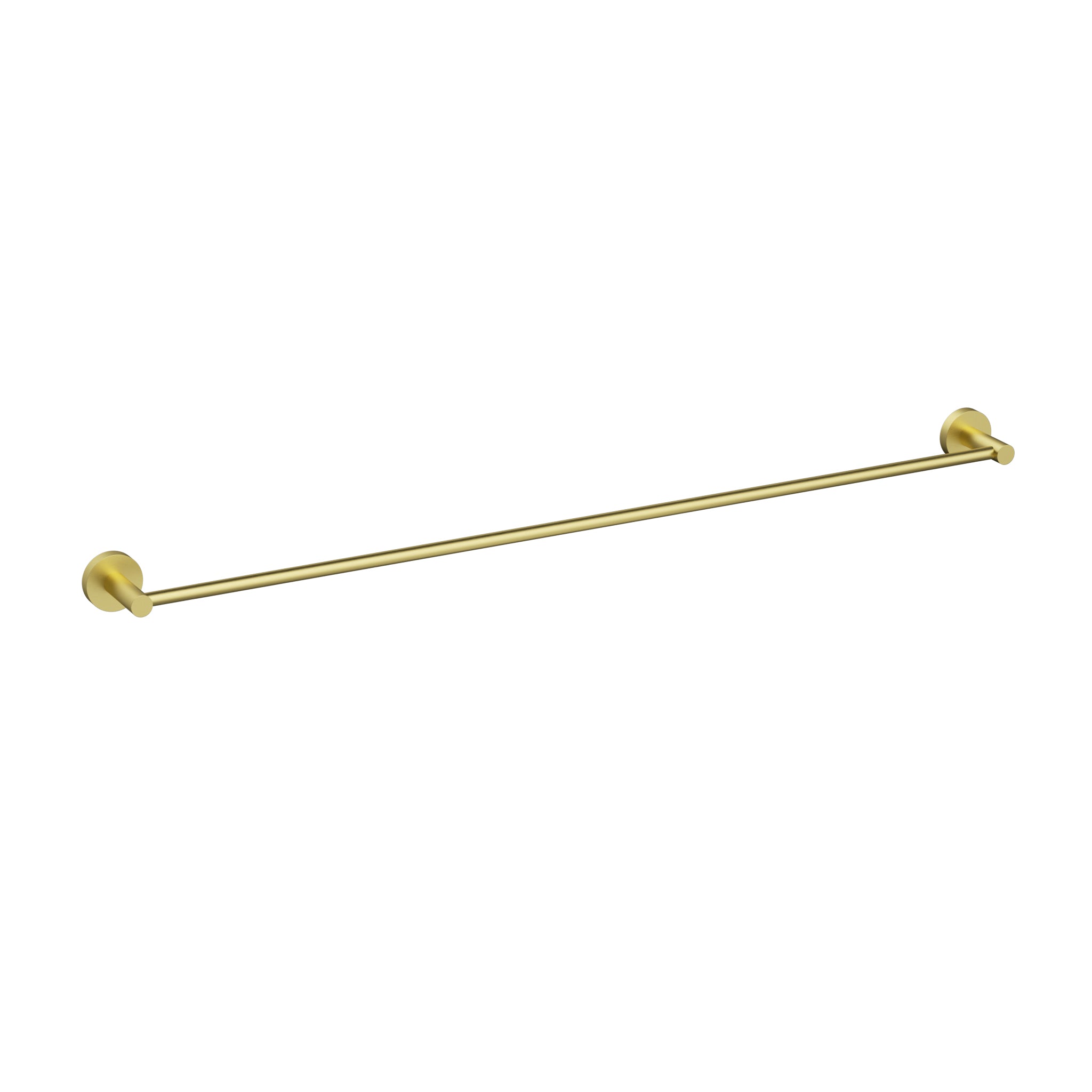 Otus Slimline Single Towel Rail 600mm Brushed Gold