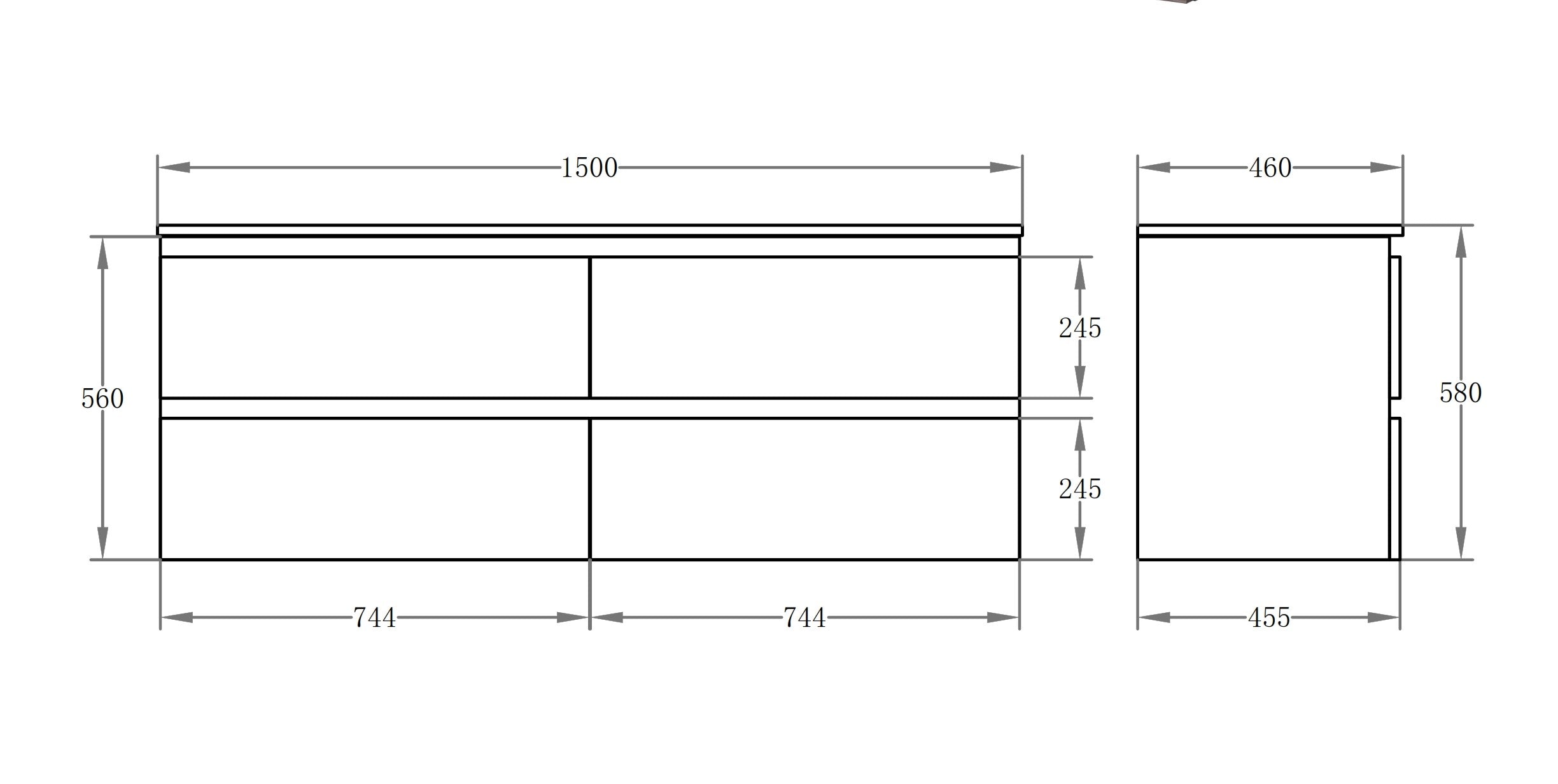 RIVA1521W Wall Hung