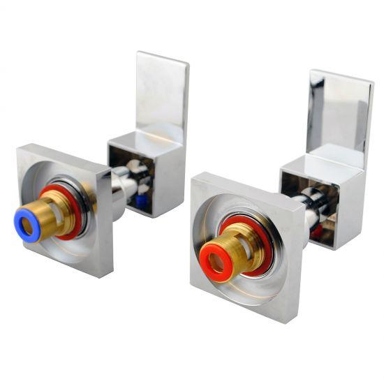 BLAZE Chrome Shower Wall Taps - Living and Bathroom