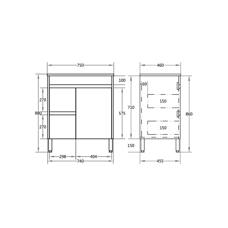 Nova NC74LLG-CT Freestanding