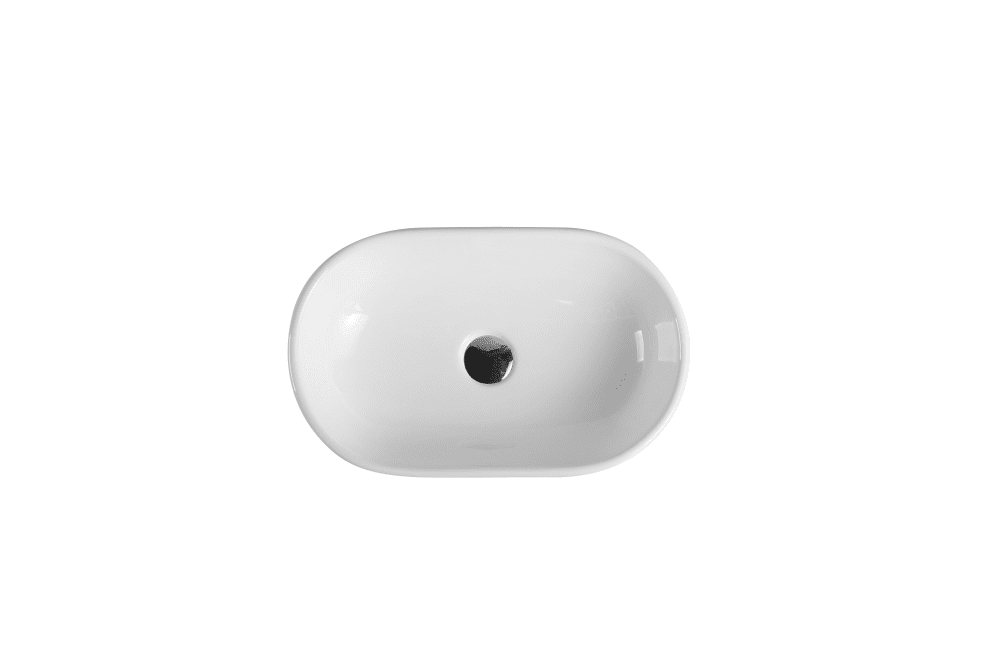 Evea 52 Above Counter Oval Basin - Living and Bathroom