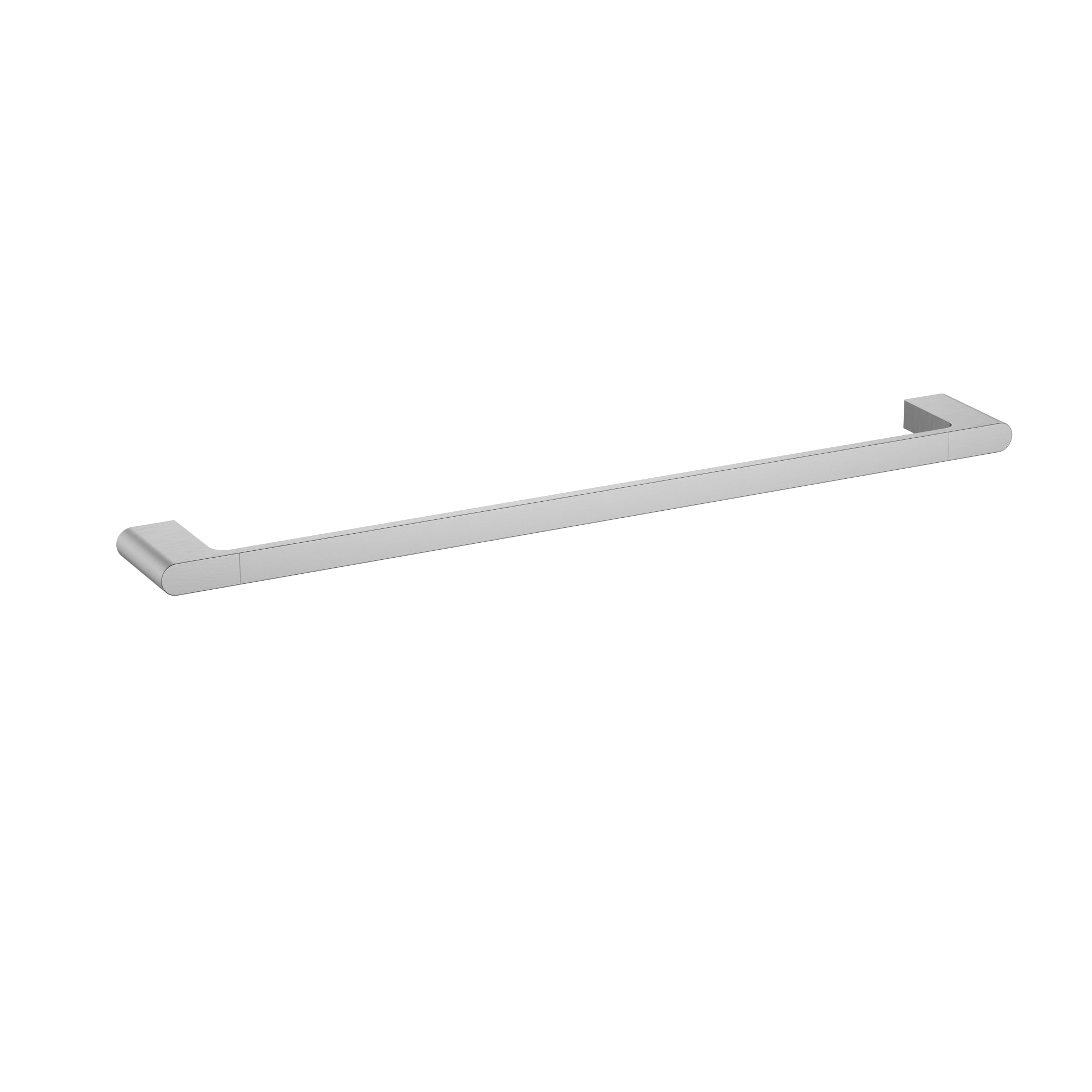 Cora Single Towel Rail 600 mm in Brushed Nickel