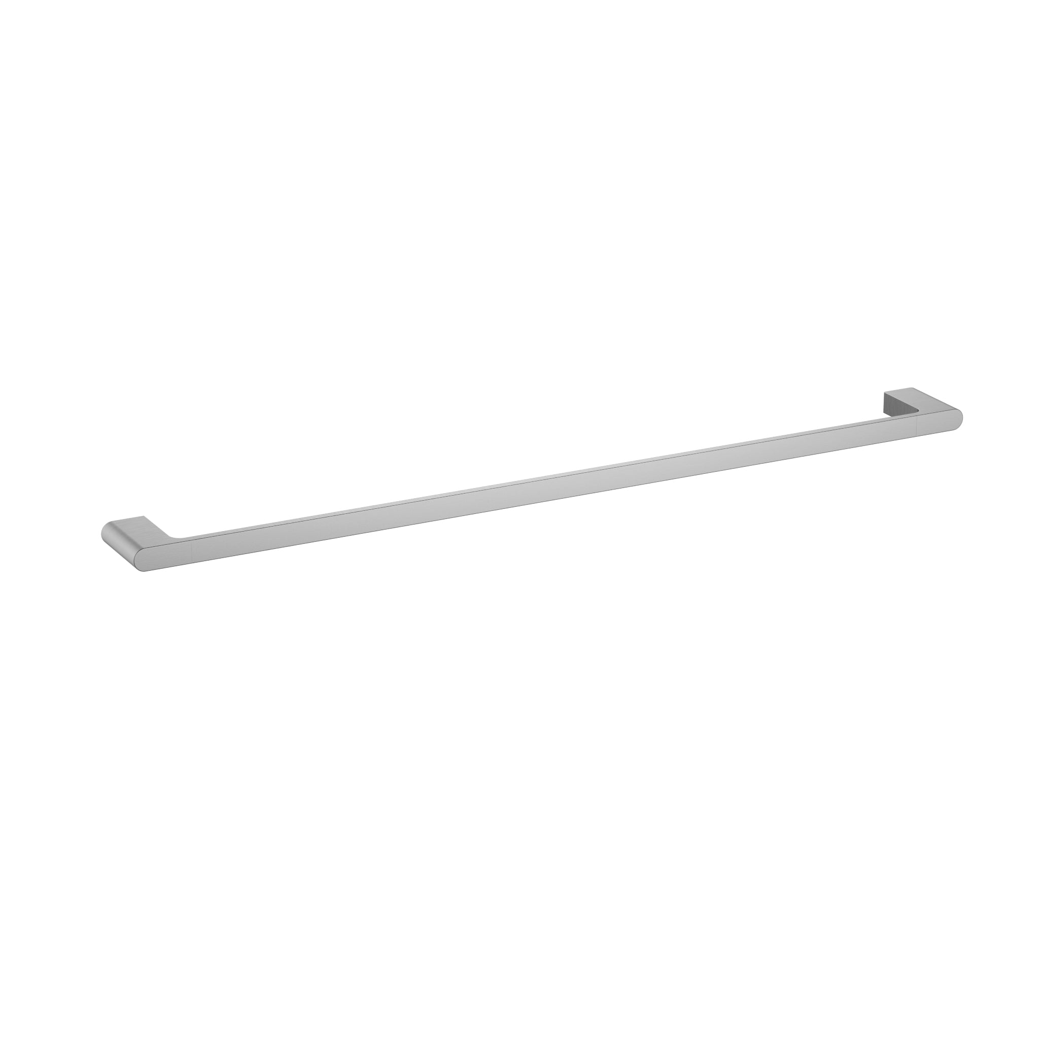 Cora Single Towel Rail 800 mm- Brushed Nickel