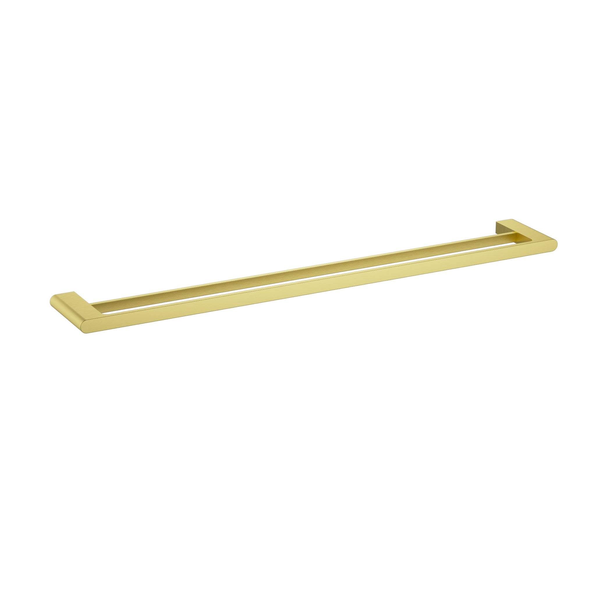 Cora Double Towel Rail 800 mm- Brushed Gold