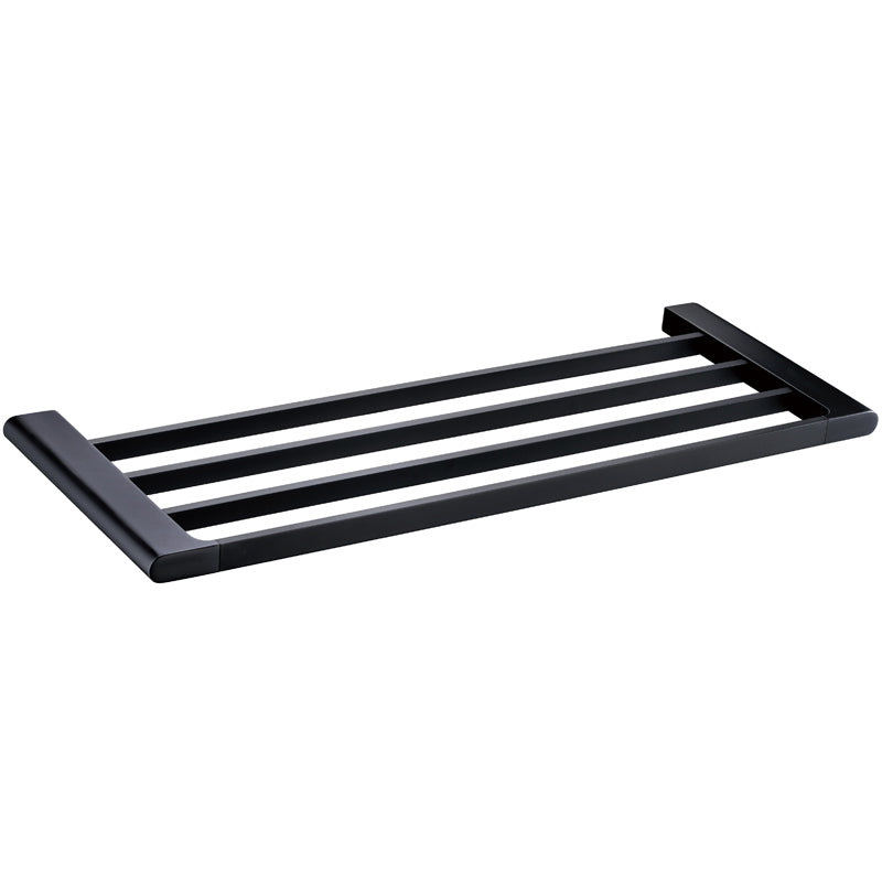 Cora Round Cornered Rectangle Towel Shelf 600 mm Matt Black