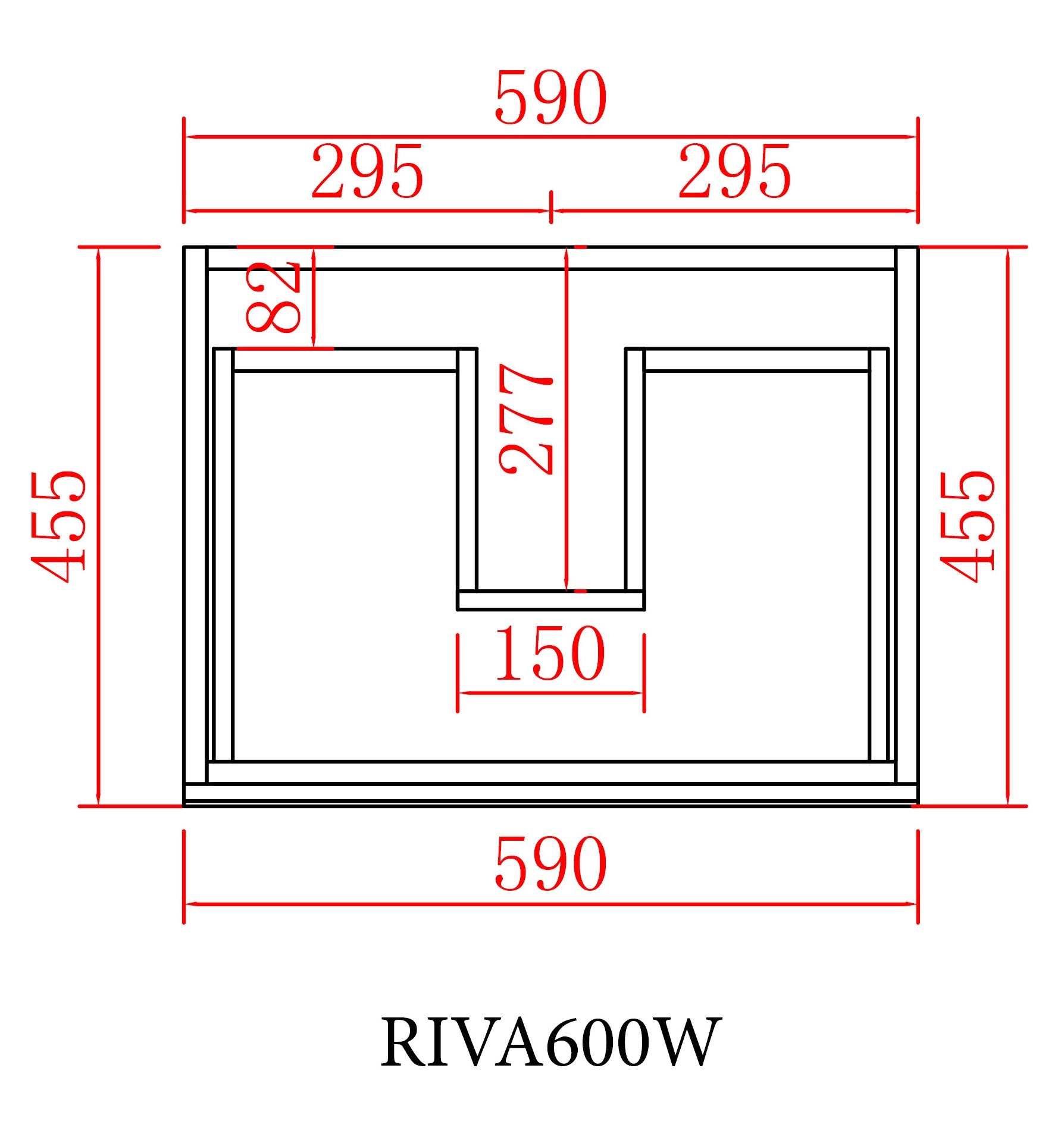 RIVA600W Wall Hung