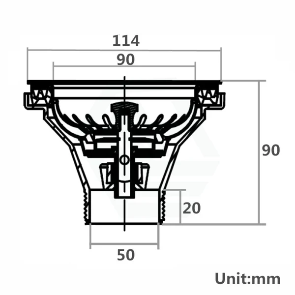 Chrome Kitchen Sink Waste without Overflow
