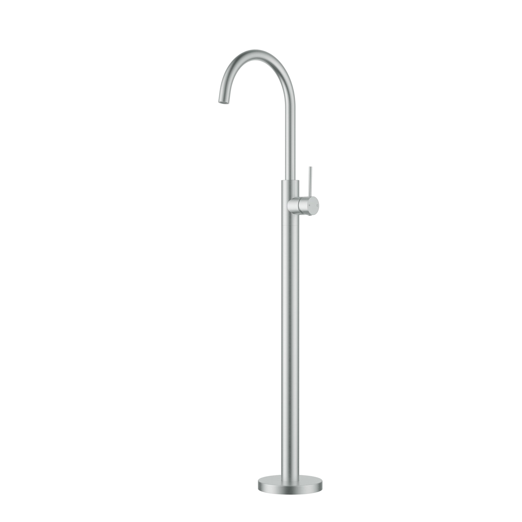 Otus Slimine Freestanding Bath Mixer Spout Stainless Steel
