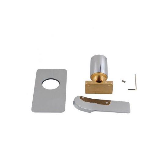 RUSHY Square Chrome Brass Built-in Shower Mixer(color up) - Living and Bathroom
