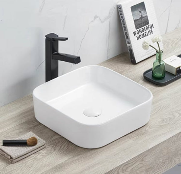 Matt White Above counter basin 375*375*110mm