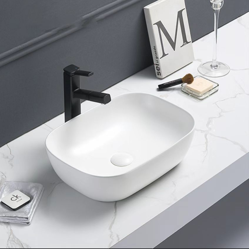 Matte White Above counter basin 460*320*135mm