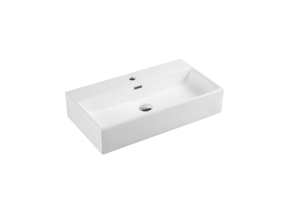 Kube 72M Wall-Hung Basin - Living and Bathroom