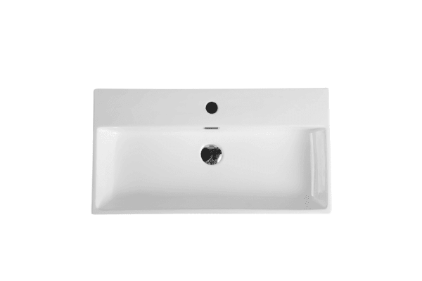 Kube 72M Wall-Hung Basin - Living and Bathroom