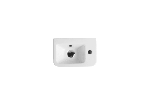 Mini 37R Compact Wall Hung Basin - Living and Bathroom