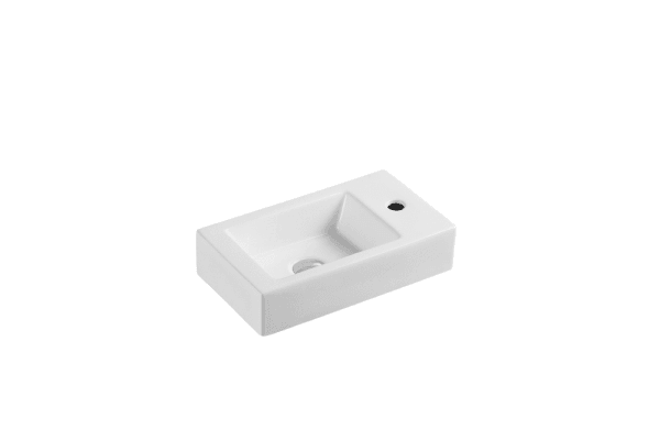 Mini 45R Compact Wall Hung Basin - Living and Bathroom