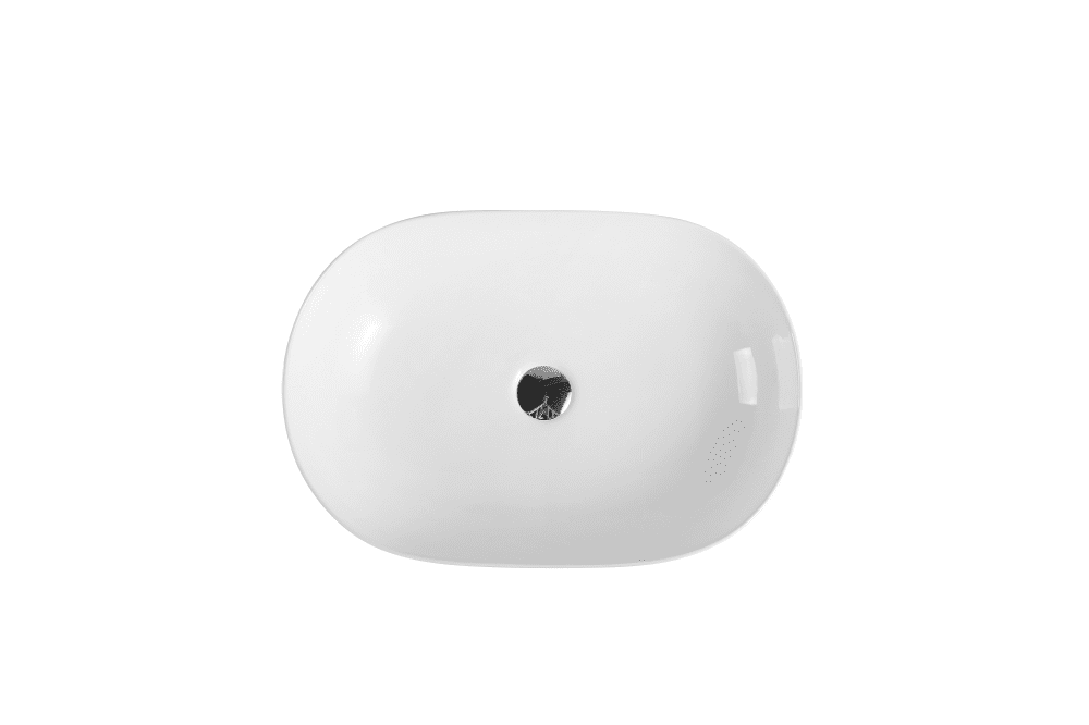 Evea 60B Above Counter Oval Basin - Living and Bathroom