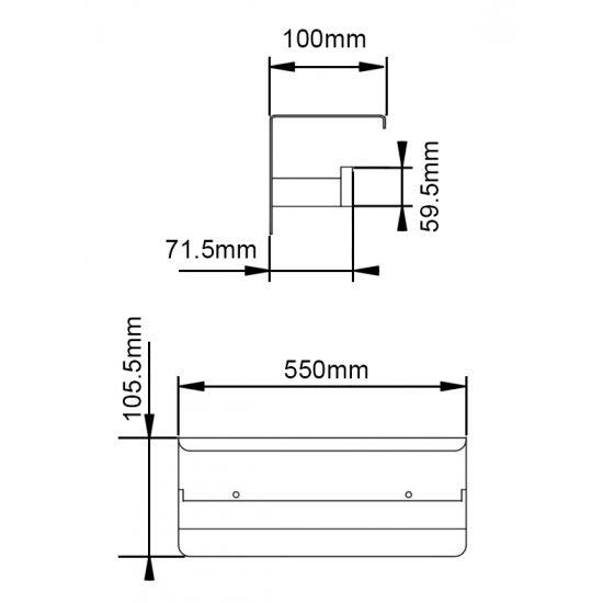 IVANO Series Black Double Toilet Paper Holder with Cover - Living and Bathroom