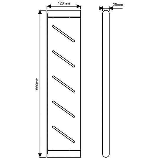 RUSHY Series Brushed Brass Stainless Steel Shelf - Living and Bathroom