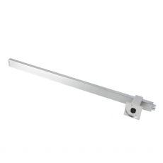 Square Brushed Nickel Shower Station without Shower Head and Handheld Shower - Living and Bathroom