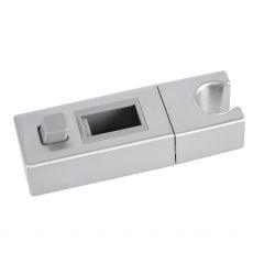 Square Brushed Nickel Shower Station without Shower Head and Handheld Shower - Living and Bathroom