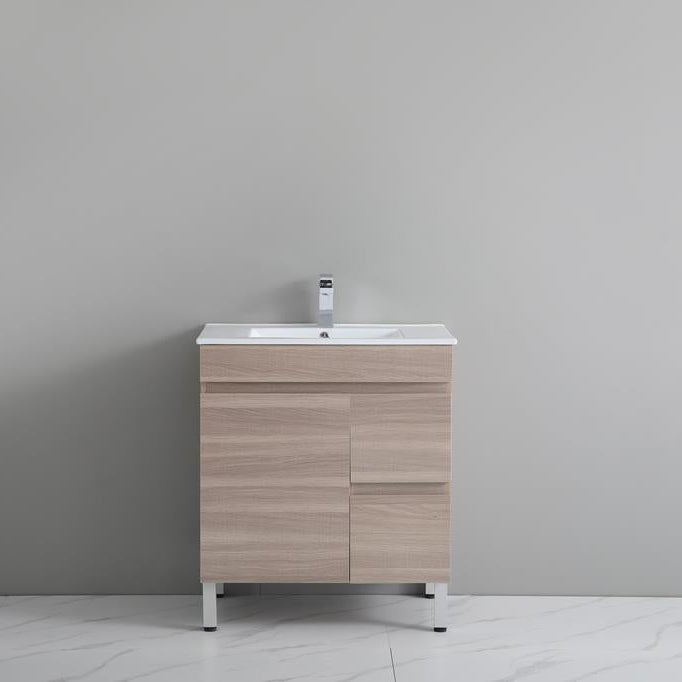 Evie PVC Freestanding Bathroom Vanity Oak