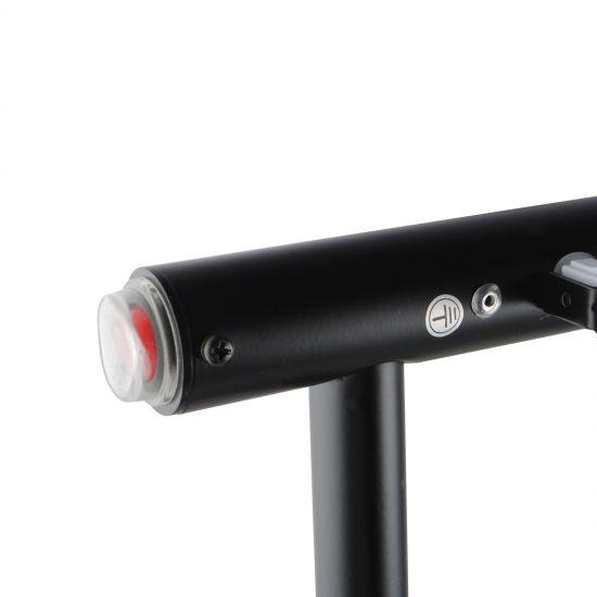 Round Matte Black Electric Heated Towel Rack 7 Bars - Living and Bathroom