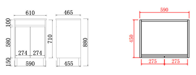 Nova NC64KB Built-In Kickboard