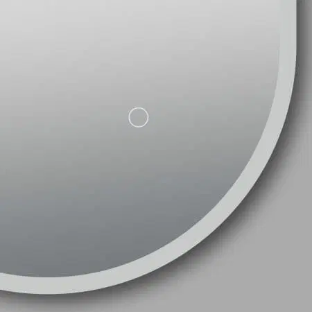 600*900mm Oval 3 Color Lighting Acrylic LED Mirror Touch Sensor Switch Defogger Pad Wall Mounted