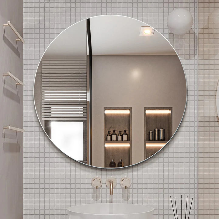 Bianca 70cm Round Mirror – Pencil-Edge Design