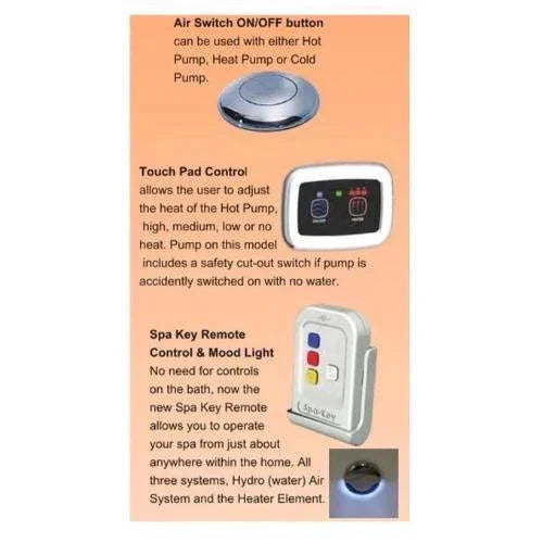 REDONDO 1500/1700*800*600mm White/Black Oval 12 Jets Acrylic Freestanding Spa Bathtub - Living and Bathroom