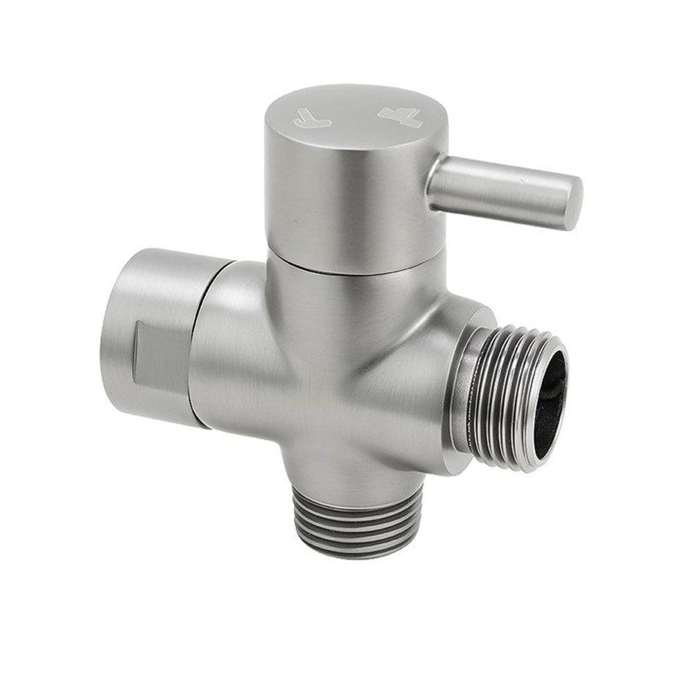 Brushed Nickel Brass Bidet Diverter - Living and Bathroom