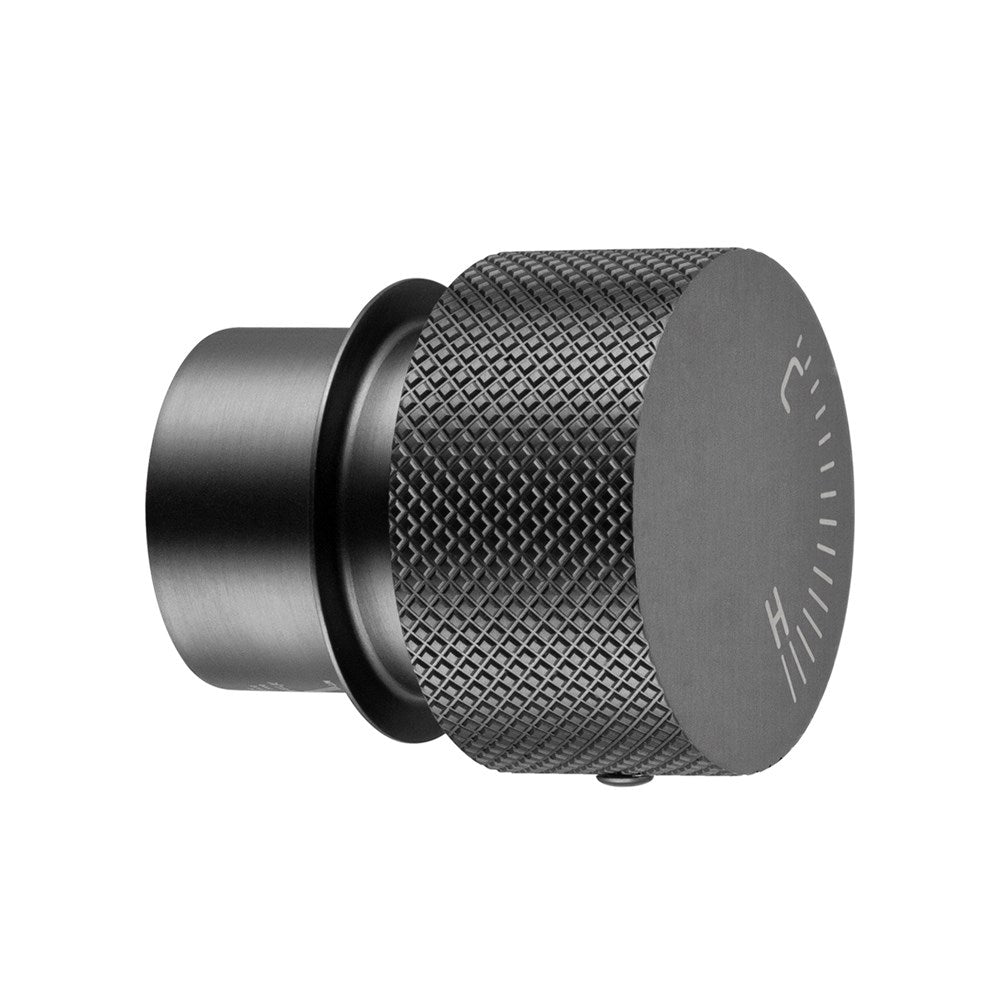 Round Brushed Gun Metal Grey Progressive Wall Mixer Handle