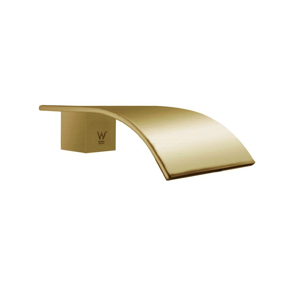 Brushed Brass Waterfall Bathtub/Basin Wall Spout