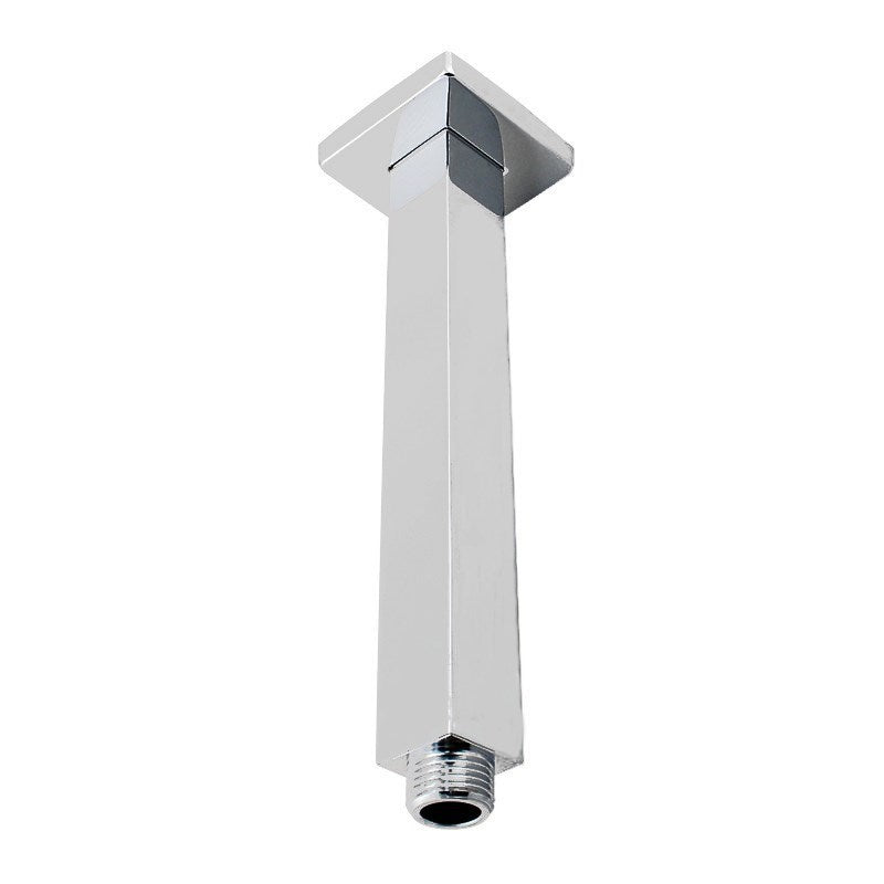 Square Chrome Ceiling Shower Arm 200mm