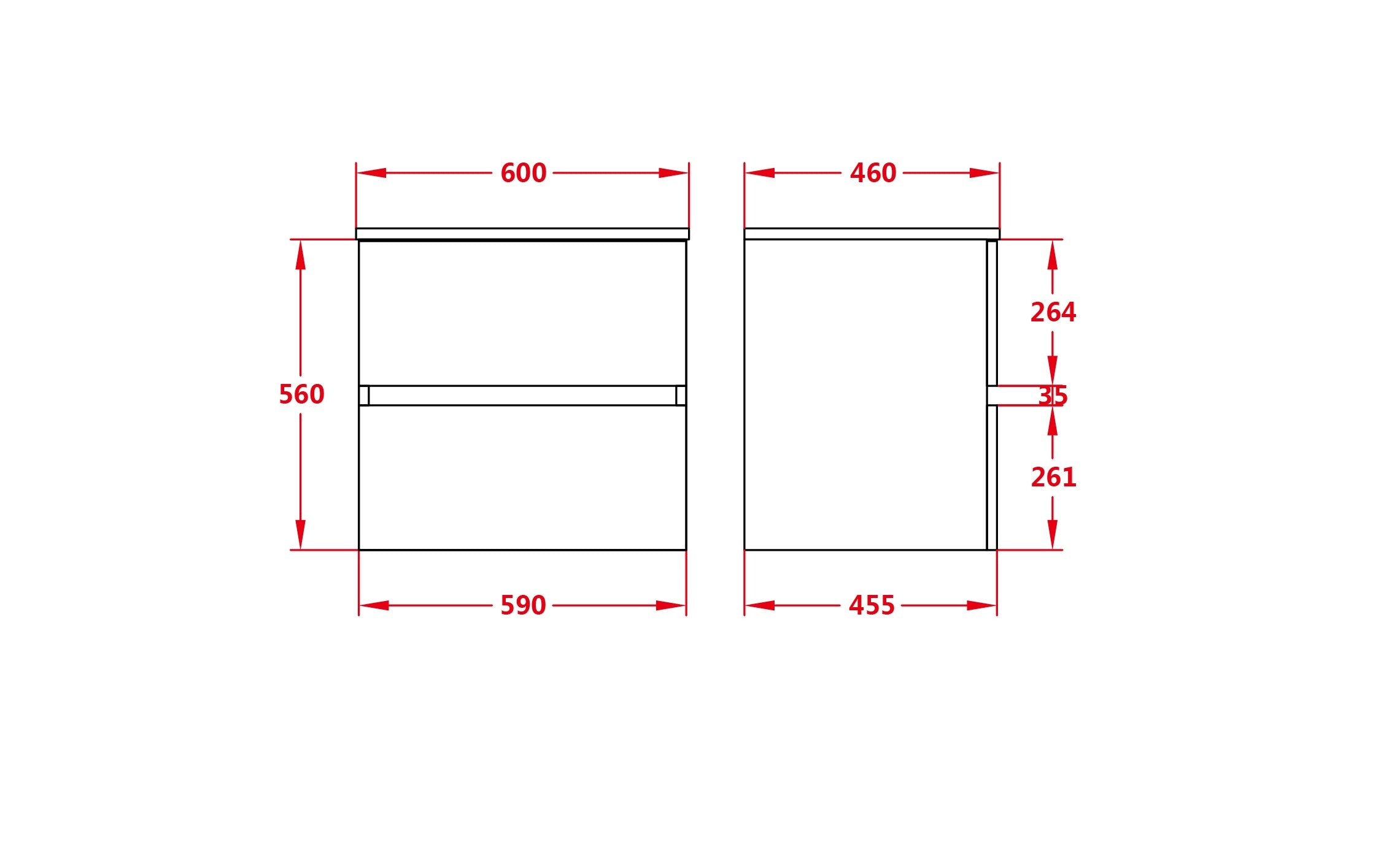 Stella PVC Wall Hung Bathroom Vanity Oak