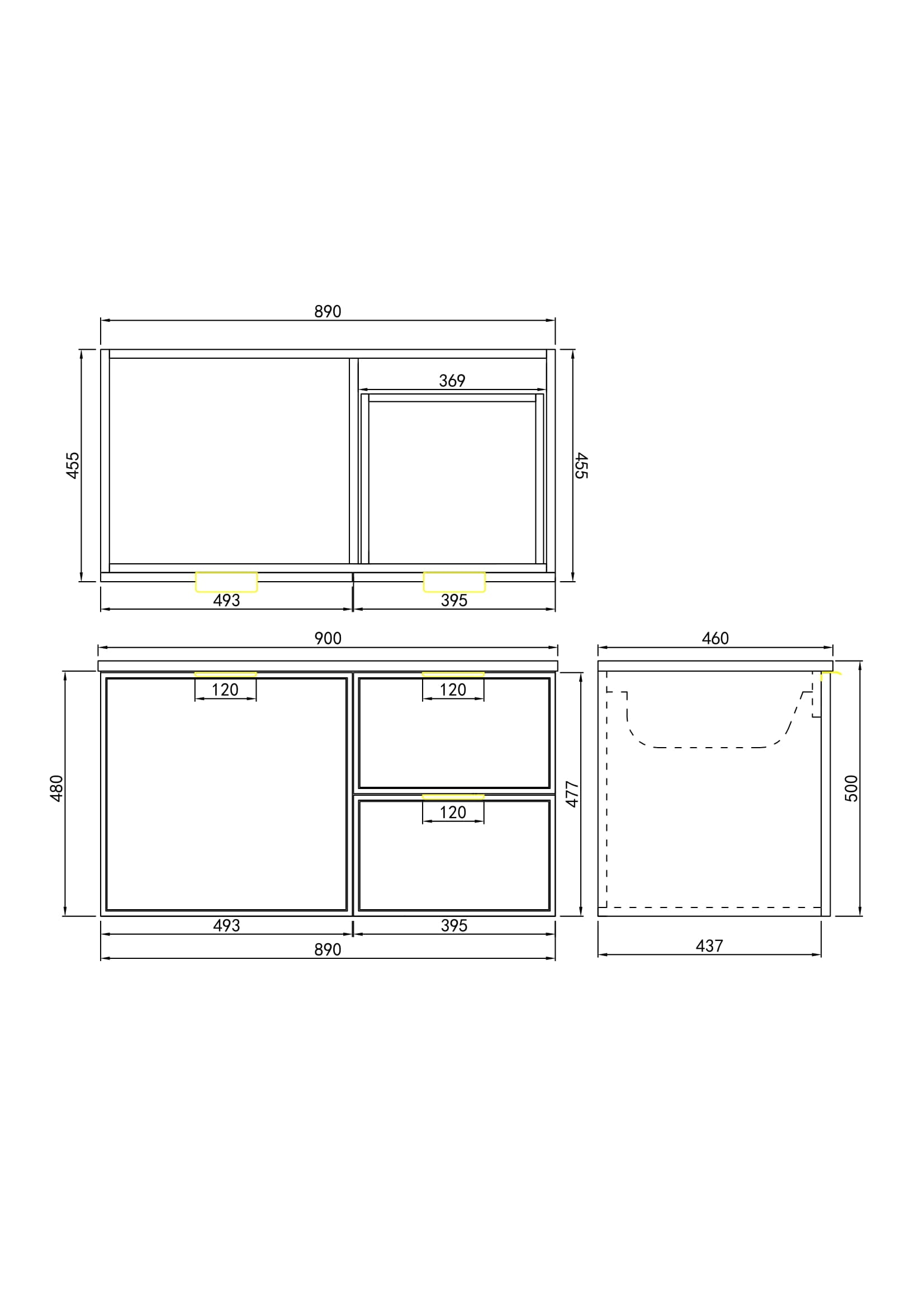 Miami PVC Waterproof Wall Hung Bathroom Vanity Matte White