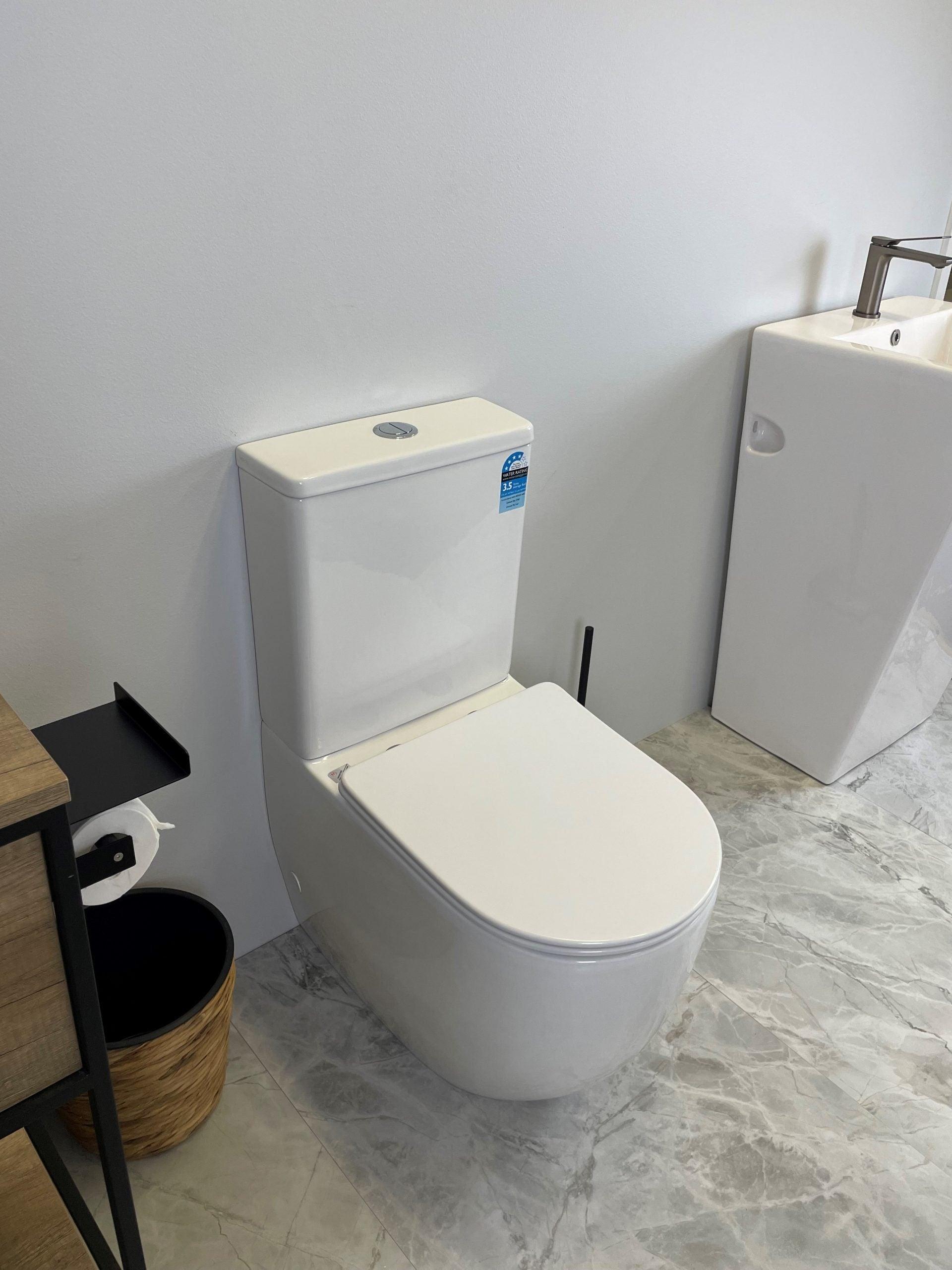 Cera Back To Wall Rimless Toilet Suite - Living and Bathroom