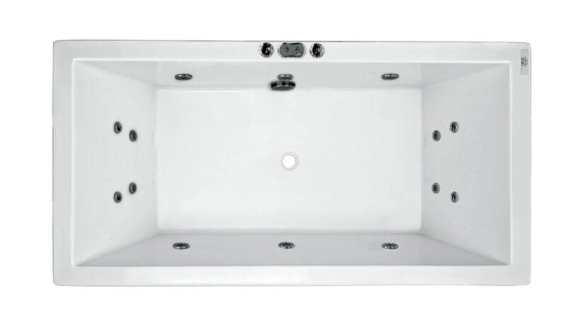 Catolina 1550/1680/1800*840*480/500mm Spa Bath 6/10/14 jets White Acrylic drop in Rectangle - Living and Bathroom