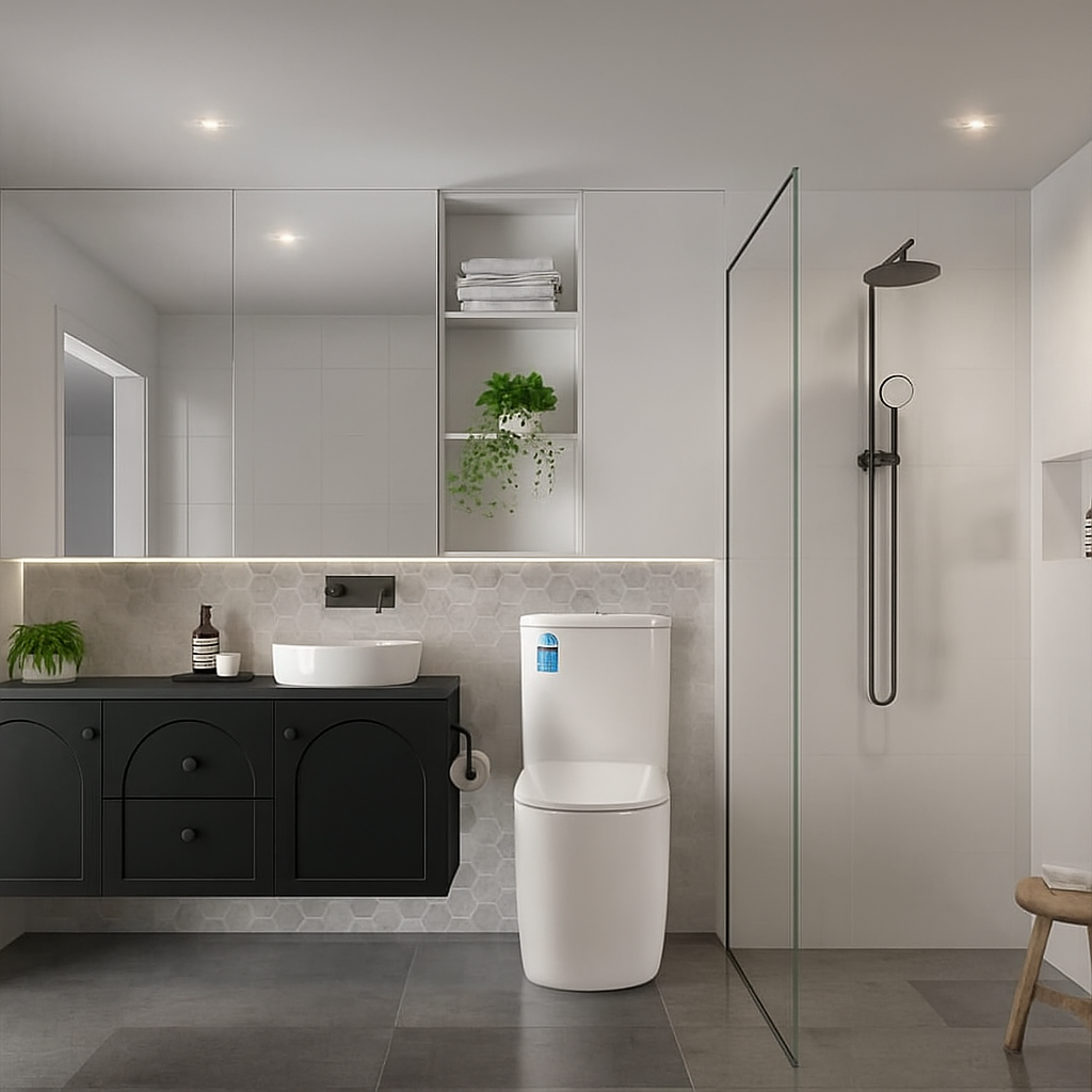 Chester Federation Wall Hung PVC Cabinet Matte Black