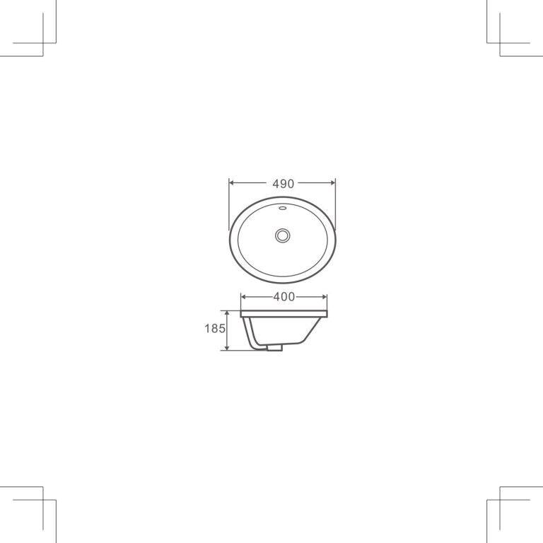 Cosy 49 Insert Basin - Living and Bathroom