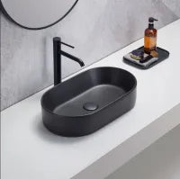 Ellips Above counter Basins 525*300*110 Matte Black