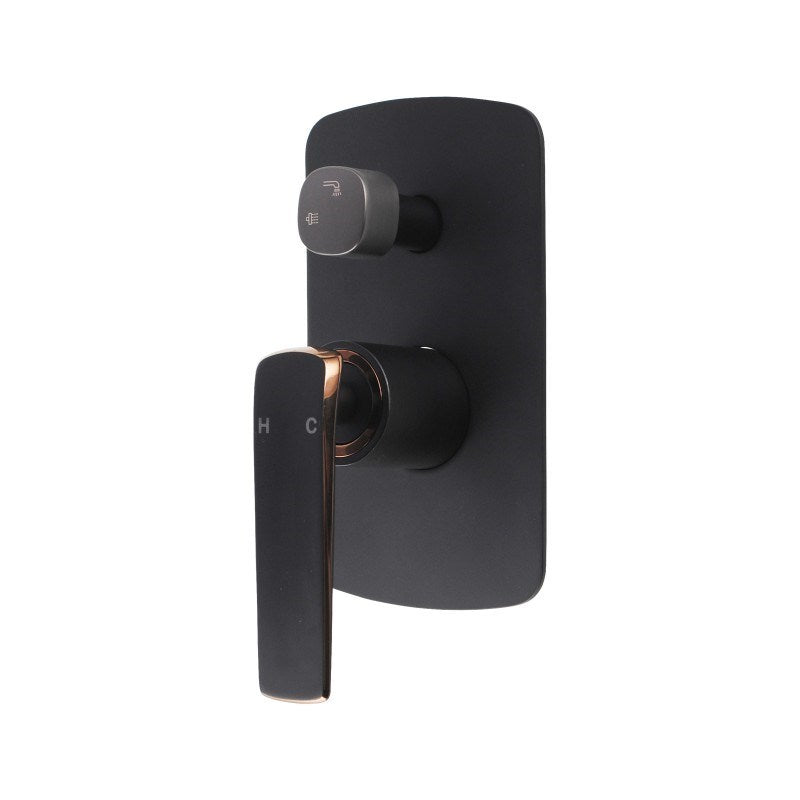Esperia Matte Black Wall Bath / Spout