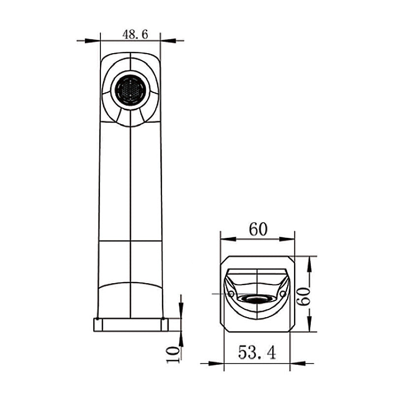 Esperia Chrome Wall Bath / Spout