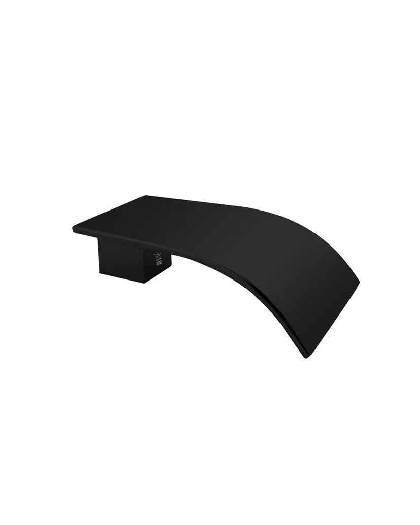 Esperia Matte Black Square Bath Spout